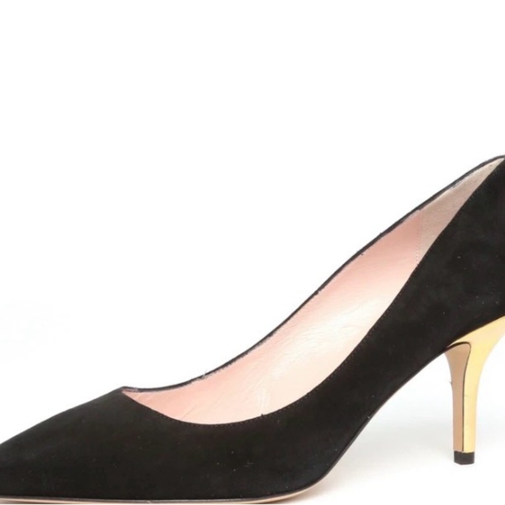 Kate Spade Black Suede Heels
